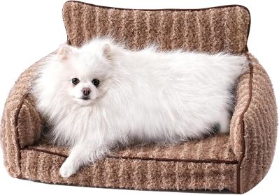 Mewoo Orthopedic Cat Couch For Indoor Cats - 26x19x11.8 Inch Pet Bed With Removable Washable Cover & Non-Slip Bottom, Small Dog Bed For Puppies, (Option: WP154)